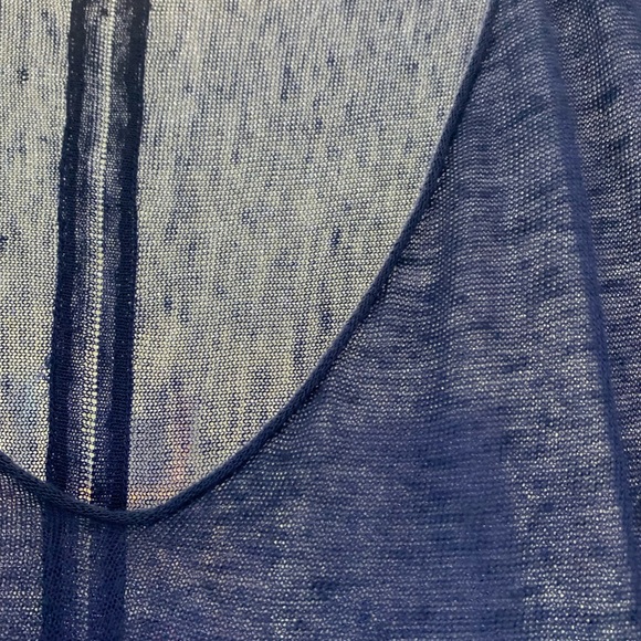 SALE🔥 Eileen Fisher Purple Linen Viscose V- Neck Tunic - Picture 10 of 11